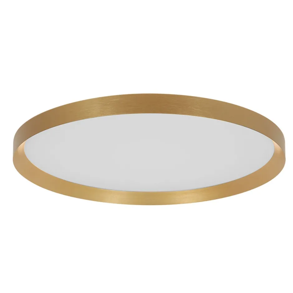 Steinhauer Runde LED Deckenleuchte in Gold Weiß 2700 K Ø50 cm< Deckenleuchten|Led Lampen