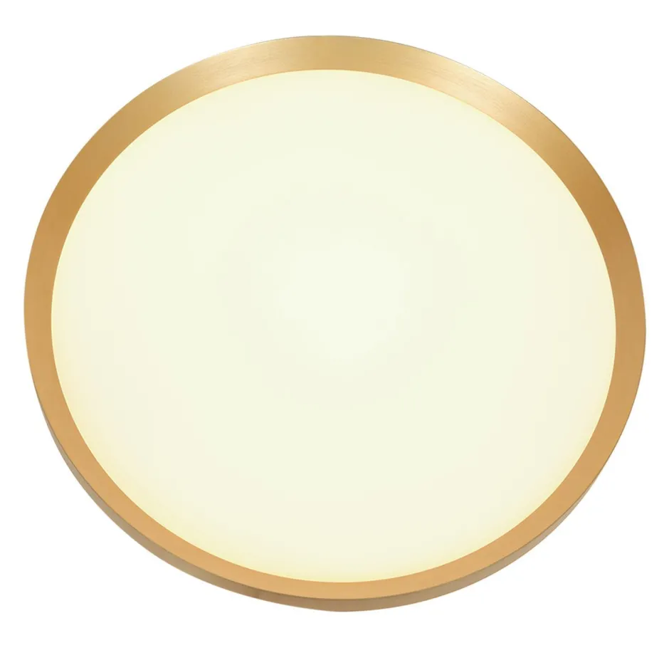 Steinhauer Runde LED Deckenleuchte in Gold Weiß 2700 K Ø50 cm< Deckenleuchten|Led Lampen