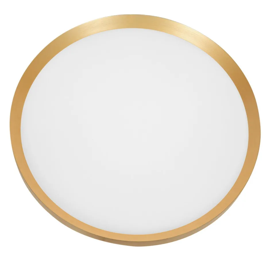 Steinhauer Runde LED Deckenleuchte in Gold Weiß 2700 K Ø50 cm< Deckenleuchten|Led Lampen