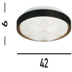 Deckenleuchten|Led Lampen*Searchlight Runde LED Deckenleuchte mit Fernbedienung dimmbar 25 W