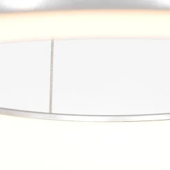 Steinhauer Runde LED Hängelampe in Silber Ø48 cm 2700 K wohnlich< Hängelampen|Led Lampen