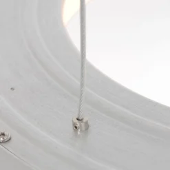 Steinhauer Runde LED Hängelampe in Silber Ø48 cm 2700 K wohnlich< Hängelampen|Led Lampen