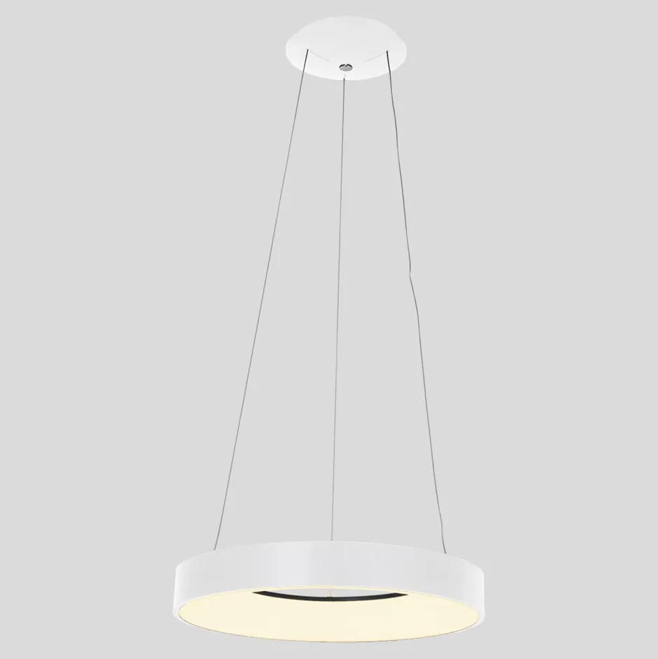 Hängelampen|Led Lampen*Steinhauer Runde LED Hängelampe Weiß Ø48 cm 2700 K 30 W wohnlich