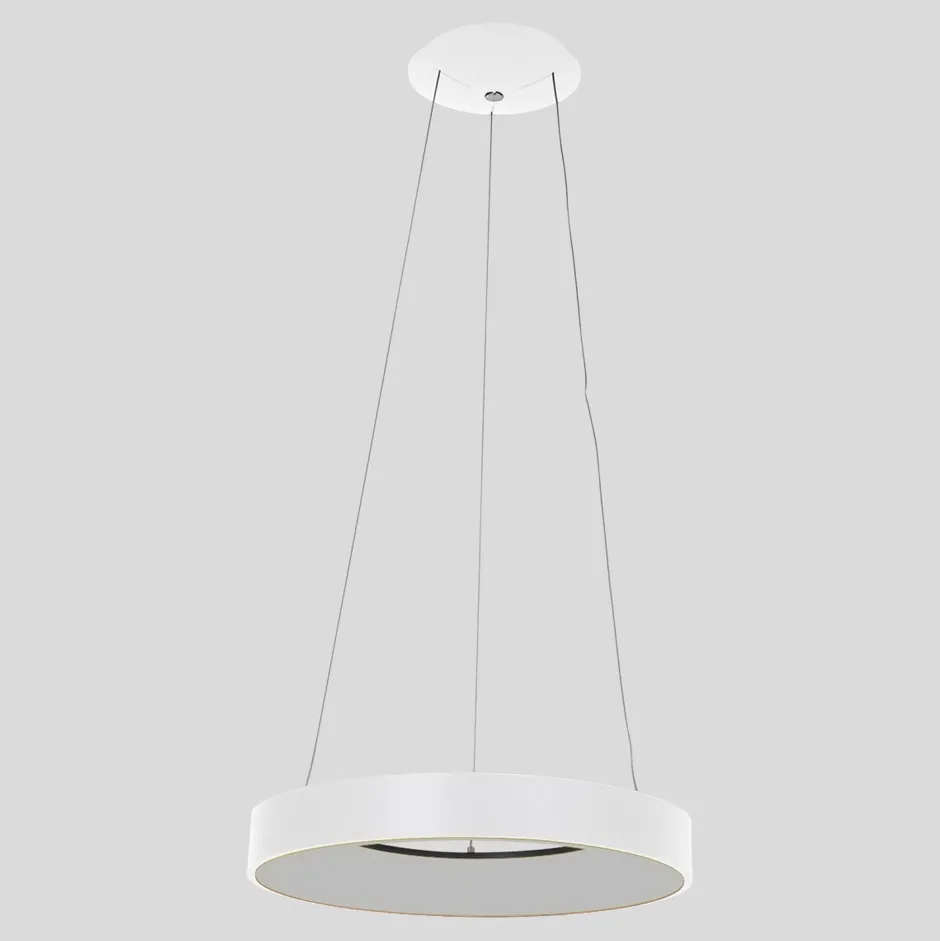 Hängelampen|Led Lampen*Steinhauer Runde LED Hängelampe Weiß Ø48 cm 2700 K 30 W wohnlich