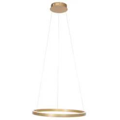Steinhauer Runde LED Pendelleuchte in Gold B:60 cm 42 W stilvoll< Hängelampen|Led Lampen