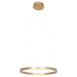 Steinhauer Runde LED Pendelleuchte in Gold B:60 cm 42 W stilvoll< Hängelampen|Led Lampen