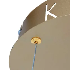 Steinhauer Runde LED Pendelleuchte in Gold B:60 cm 42 W stilvoll< Hängelampen|Led Lampen