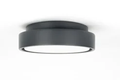 Led Außenleuchten|Metall Lampen*SU-MA Runde LED Wandleuchte Aluminium IP65 18 W 4000 K Ø20 cm