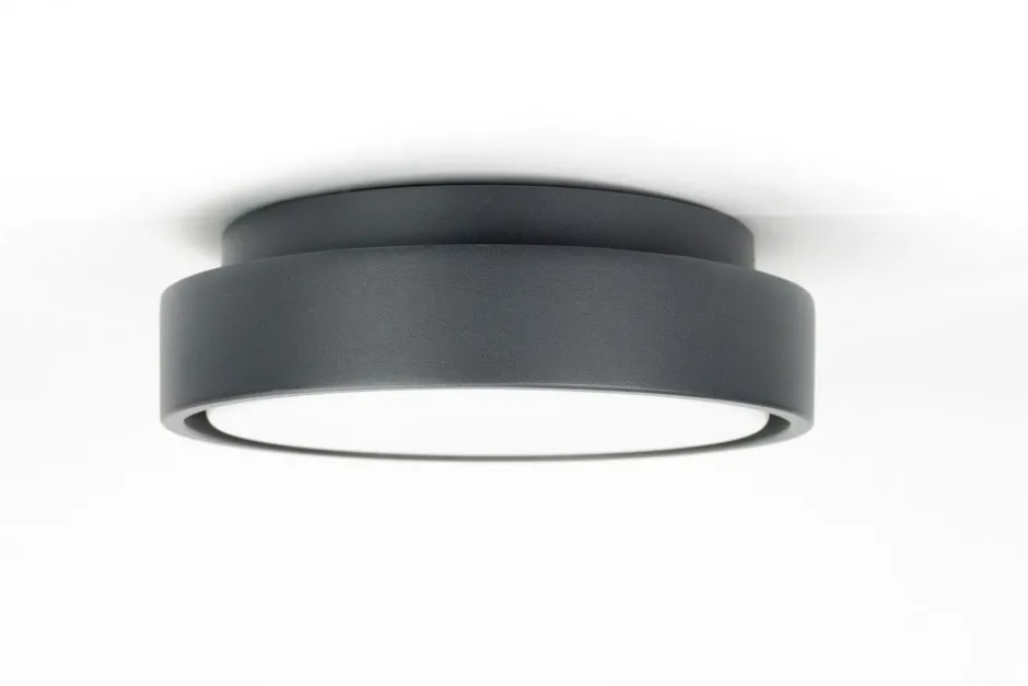 Led Außenleuchten|Metall Lampen*SU-MA Runde LED Wandleuchte Aluminium IP65 18 W 4000 K Ø20 cm