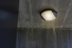 Eco-Light Runde LED Wandleuchte Anthrazit IP54 3000/4000 K Ø26 cm< Metall Lampen|Led Außenleuchten