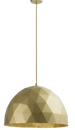 Hängelampen|Moderne Lampen*Sigma Runde Pendelleuchte Gold Metall stylisch E27 Ø50 cm