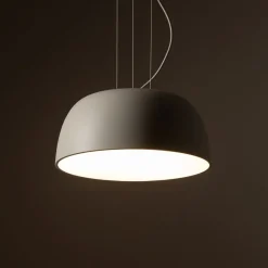 Nowodvorski Runde Pendelleuchte Metall Seidengrau Weiß E27 Ø38 cm< Hängelampen|Bürolampen