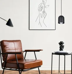 Belis Runde Pendelleuchte Metall Schwarz E27 Ø11 cm Loft< Hängelampen|Bürolampen