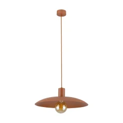 Bürolampen|Esszimmer Lampen*TK Lighting Runde Pendelleuchte Metall Ø41 cm E27 Loft Ziegelrot