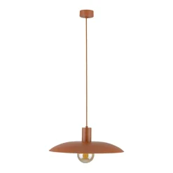 Bürolampen|Esszimmer Lampen*TK Lighting Runde Pendelleuchte Metall Ø41 cm E27 Loft Ziegelrot