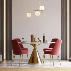 Sigma Runde Pendelleuchte Metall Glas Gold Ø48 cm dekorativ< Hängelampen|Kugellampen