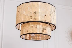 Invicta Interior Runde Pendelleuchte Metall Ø45 cm E27 Wiener Geflecht< Hängelampen|Bürolampen