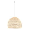 Nowodvorski Runde Pendelleuchte Rattan Naturholz E27 Ø60 cm Modern< Hängelampen|Bürolampen
