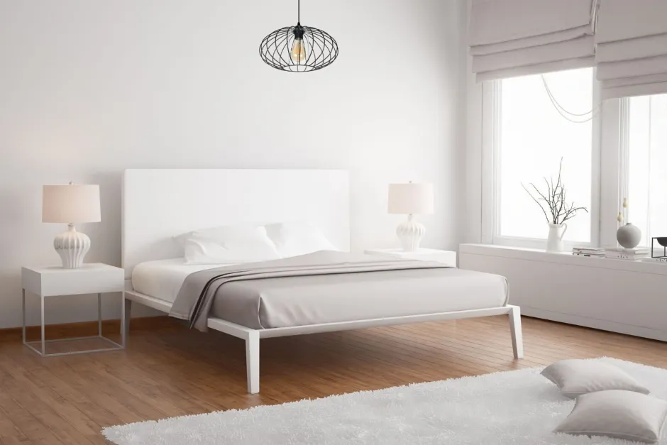 Belis Runde Pendelleuchte Schwarz Metall Ø34 cm E27 Retro< Hängelampen|Bürolampen