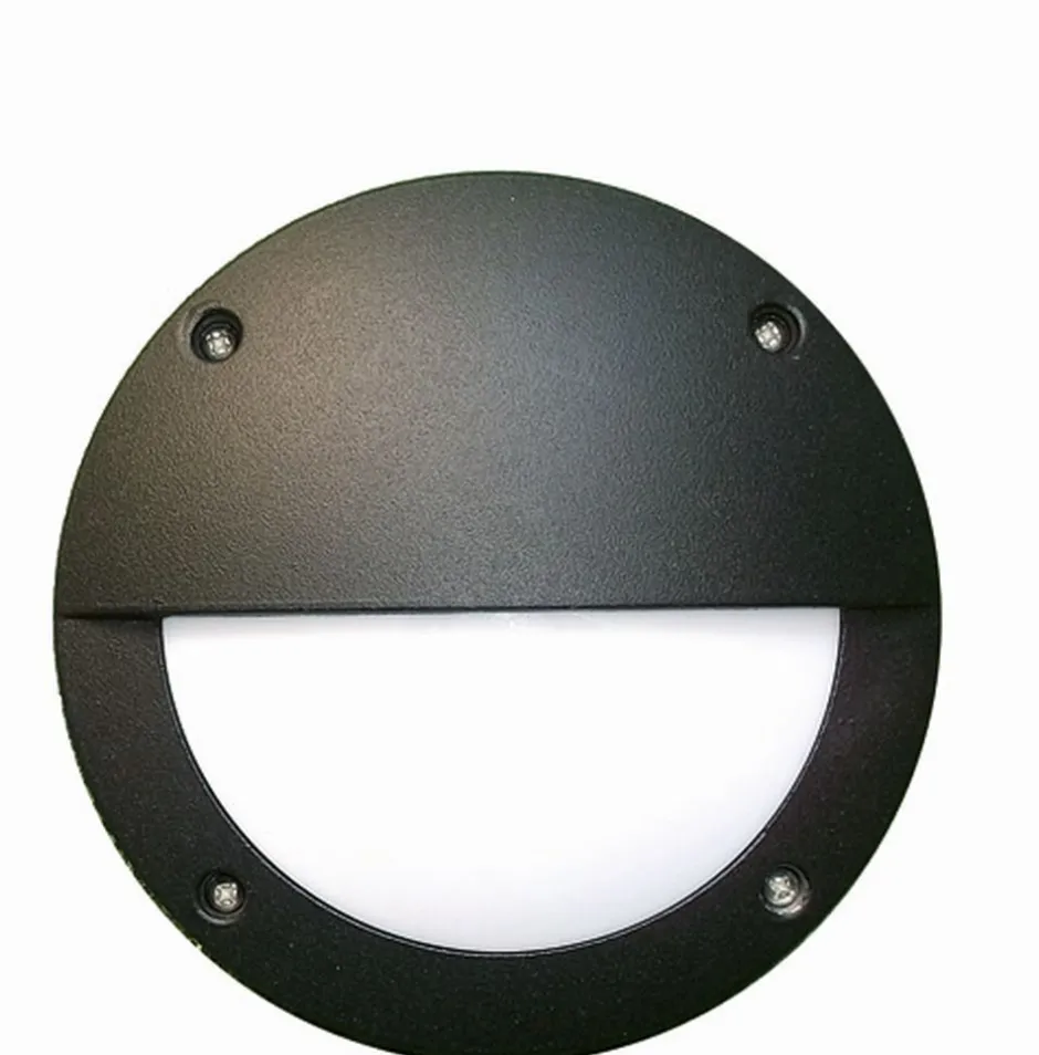 Außenwandleuchten|Rustikale Lampen*Lido Runde Schiffslampe außen Ø15cm IP54 Schwarz Aluminium