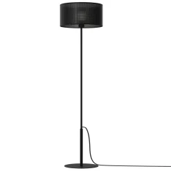 Luminex Runde Stehleuchte Schwarz E27 150 cm groß Metall< Stehlampen|Wohnzimmerlampen