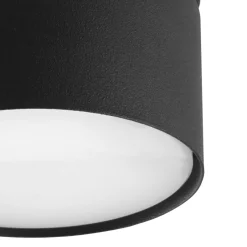 TK Lighting Runder Aufbaustrahler Metall Schwarz GX53 Ø8 cm< Spots|Flurlampen