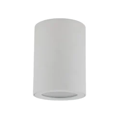 TK Lighting Runder Aufbaustrahler Weiß Metall IP44 Ø6,5 cm Aufputz< Metall Lampen|Feuchtraumleuchten