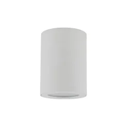 TK Lighting Runder Aufbaustrahler Weiß Metall IP44 Ø6,5 cm Aufputz< Metall Lampen|Feuchtraumleuchten