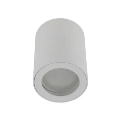 TK Lighting Runder Aufbaustrahler Weiß Metall IP44 Ø6,5 cm Aufputz< Metall Lampen|Feuchtraumleuchten