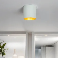 Nowodvorski Runder Deckenspot Metall in Weiß Gold GU10 POINT< Moderne Lampen|Küchenlampen