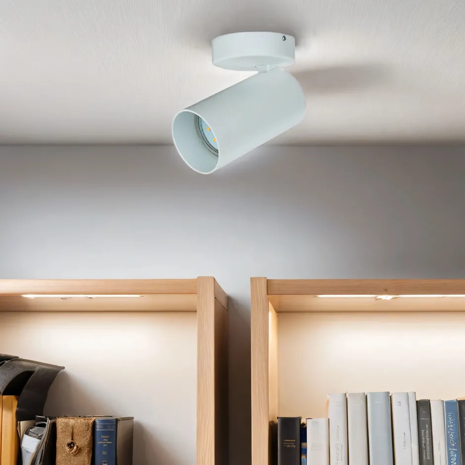 Wandleuchten|Flurlampen*Nowodvorski Runder Deckenspot Weiß klein H:13cm kompakt GU10