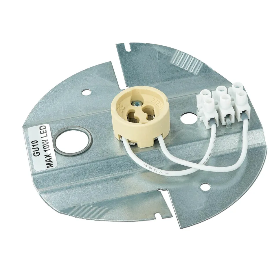 Moderne Lampen|Küchenlampen*Nowodvorski Runder Deckenstrahler in Schwarz Silber Ø12,7cm