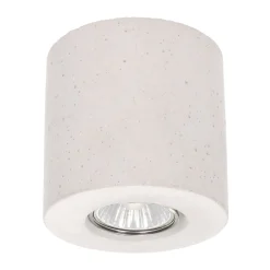 Spots|Küchenlampen*Spot Light Runder Deckenstrahler Weiß Beton akzentuiert Ø10cm