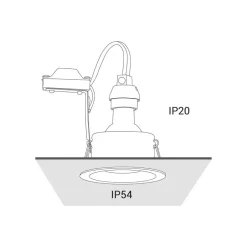 Spots*Nowodvorski Runder Einbauspot Aluminium Ø8,5cm kompakt TEAGAN