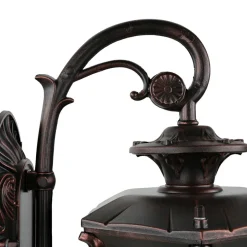 Außenwandleuchten|Rustikale Lampen*Nowodvorski Rustikale Außen Wandleuchte Bronze Antik 40cm AMUR