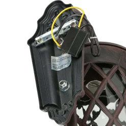 Nowodvorski Rustikale Außen Wandleuchte Braun Antik E27 LANTERN< Rustikale Lampen|Rustikale Außenleuchten