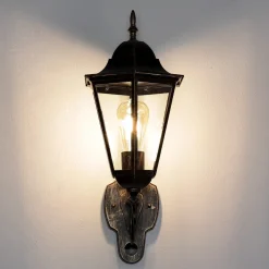 Rustikale Lampen|Rustikale Außenleuchten*Easylight Rustikale Außenlampe mit Bewegungsmelder in Schwarz Kupfer