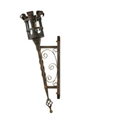 Easylight Rustikale Außenleuchte in Schwarz-Kupfer IP44 CASTLE< Rustikale Lampen|Rustikale Außenleuchten