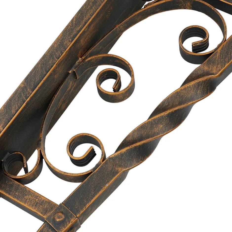 Easylight Rustikale Außenleuchte in Schwarz-Kupfer IP44 CASTLE< Rustikale Lampen|Rustikale Außenleuchten