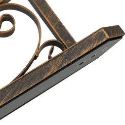 Easylight Rustikale Außenleuchte in Schwarz-Kupfer IP44 CASTLE< Rustikale Lampen|Rustikale Außenleuchten