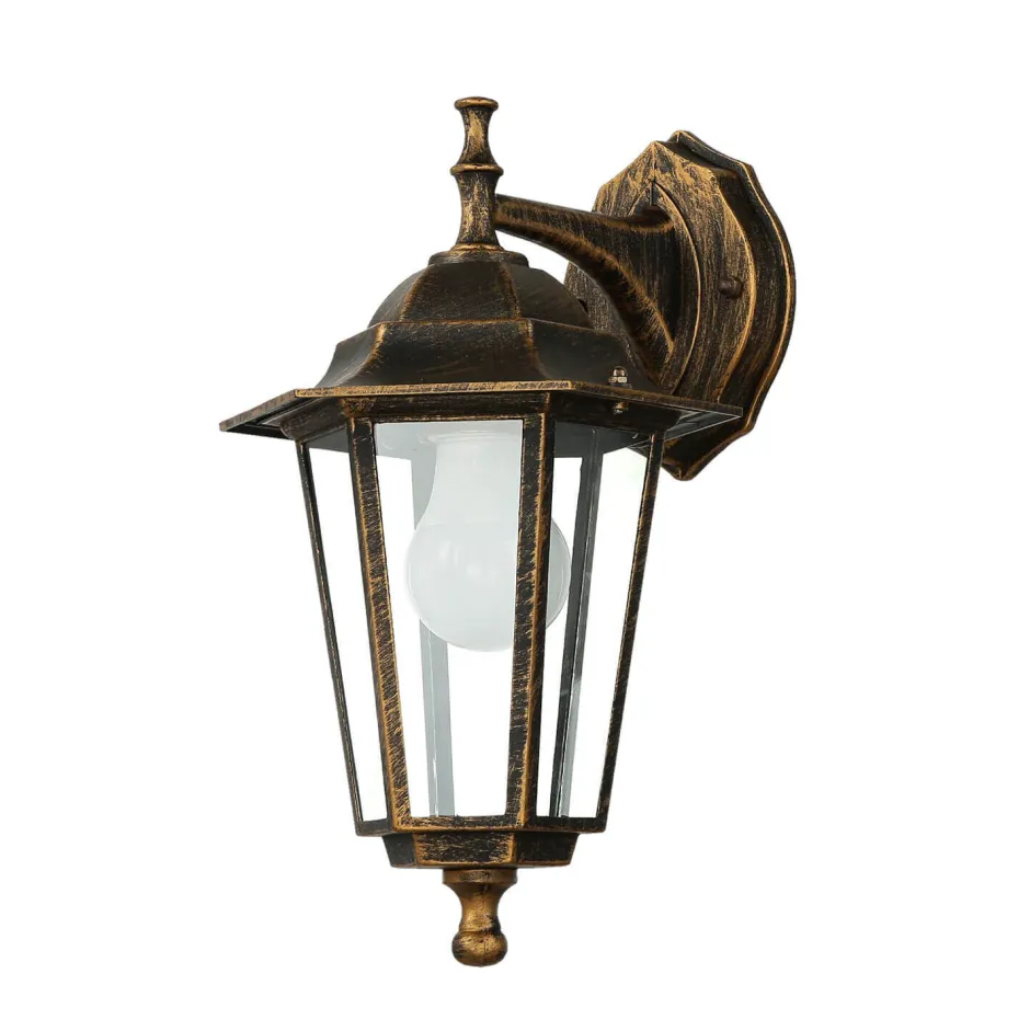 Rustikale Lampen|Rustikale Außenleuchten*Easylight Rustikale Außenleuchte PARIS Kupfer Antik IP44 E27