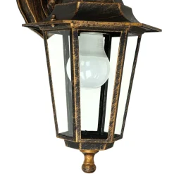 Rustikale Lampen|Rustikale Außenleuchten*Easylight Rustikale Außenleuchte PARIS Kupfer Antik IP44 E27