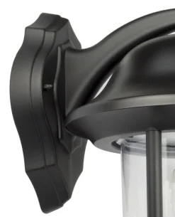 SU-MA Rustikale Außenleuchte Schwarz IP43 wetterfest E27< Rustikale Lampen|Metall Lampen