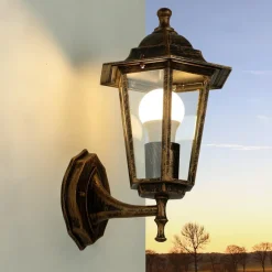 Easylight Rustikale Außenwandleuchte Kupfer Antik E27 PARIS< Rustikale Lampen|Rustikale Außenleuchten