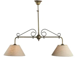 Deckenleuchten|Flurlampen*Giovanni Battista Rustikale Deckenlampe 2-flmg Handarbeit Premium