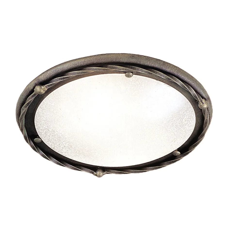 Deckenleuchten|Flurlampen*Elstead Rustikale Deckenleuchte ANOUK Antik Gold Ø30cm