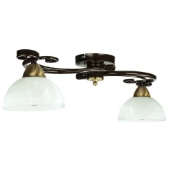 Easylight Rustikale Deckenleuchte Schwarz Weiß AURORA< Glaslampen|Rustikale Lampen