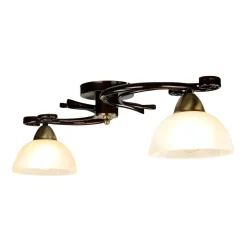 Easylight Rustikale Deckenleuchte Schwarz Weiß AURORA< Glaslampen|Rustikale Lampen