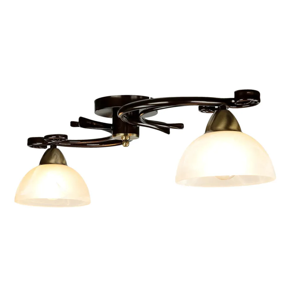 Easylight Rustikale Deckenleuchte Schwarz Weiß AURORA< Glaslampen|Rustikale Lampen