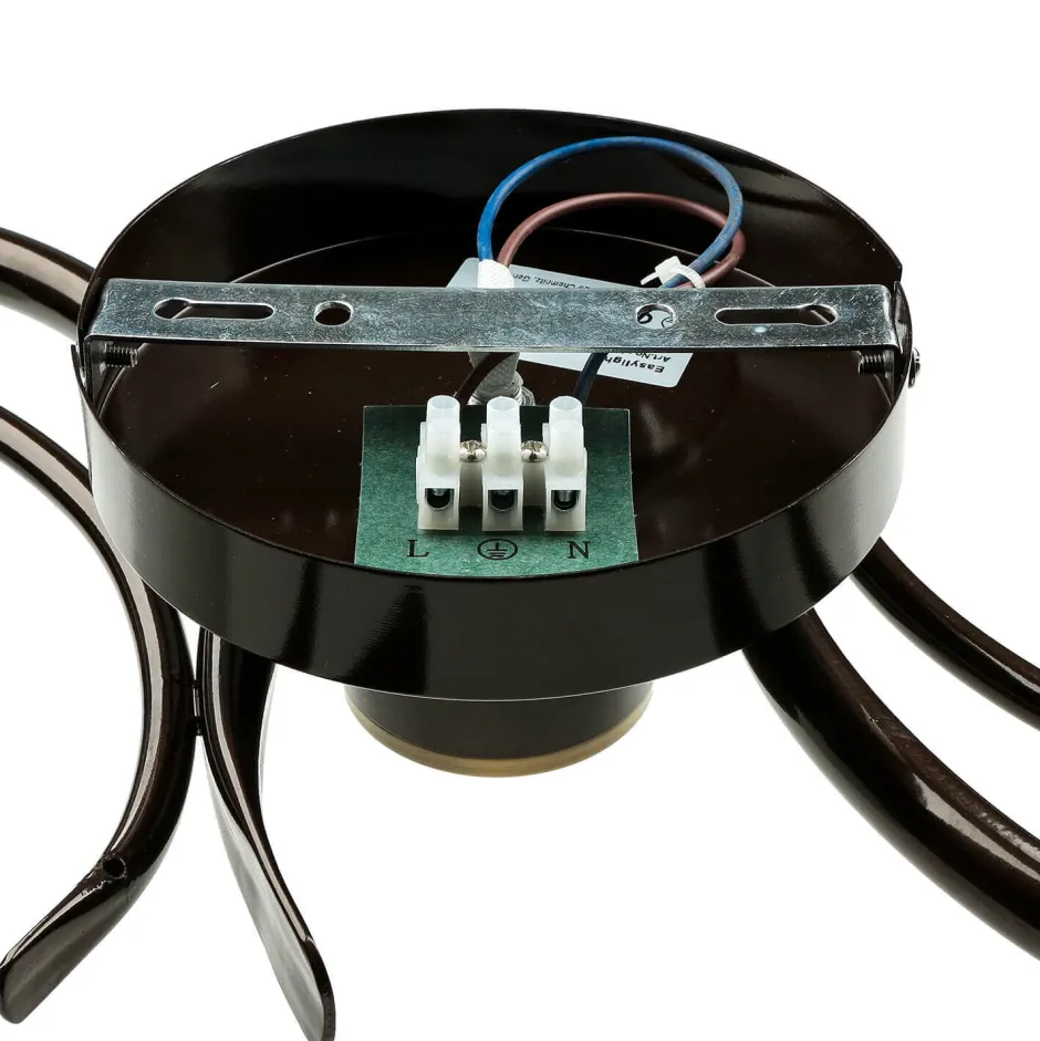 Easylight Rustikale Deckenleuchte Schwarz Weiß AURORA< Glaslampen|Rustikale Lampen